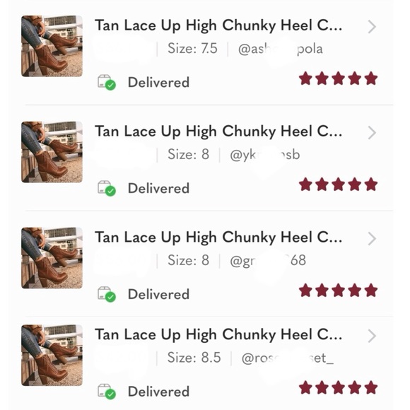 Tan Lace Up High Chunky Heel Combat Boots - Picture 10 of 11